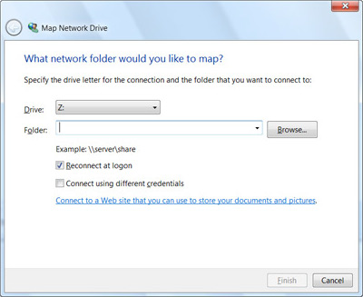 Map a Network Folder