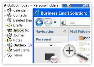 Business email screenshot