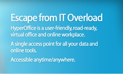 HyperOffice is a single acess point for all your data and onlie tools. Accessible anytime/anywhere